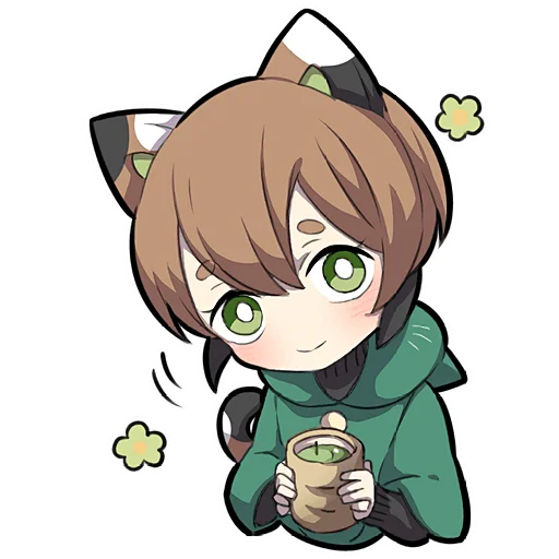 Стикер Черепаховый котенок