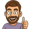 Эмодзи Мужчина с бородой