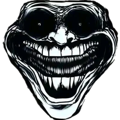 Стикер TROLL FACE HORROR