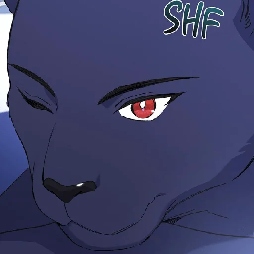 Стикер The Symbiotic Relationship Between the Rabbit and the Black Panther