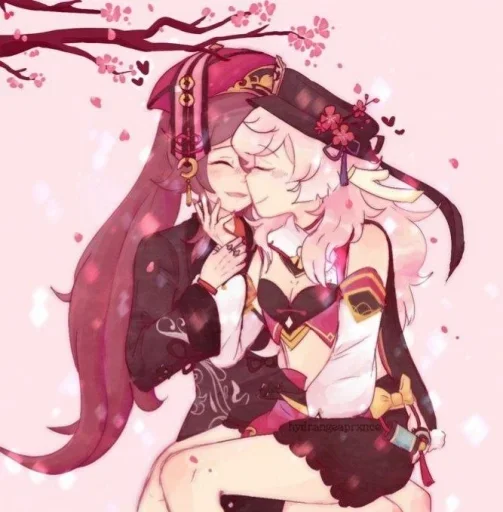 Стикер Фейка и Ху тао