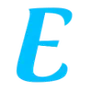 Эмодзи Голубой шрифт