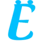 Эмодзи Голубой шрифт
