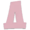 Эмодзи Розовый алфавит