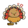 Стикер Thanksgiving Turkey