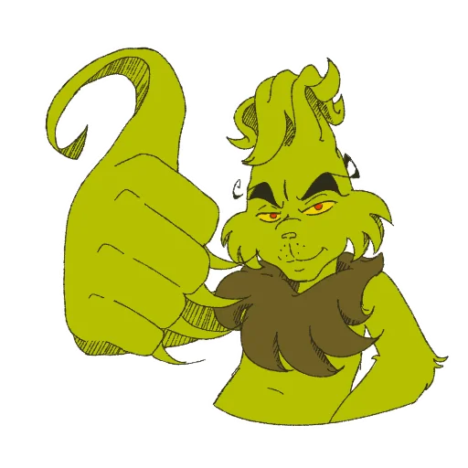 Стикер The Grinch by