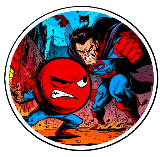 Стикер The red ball