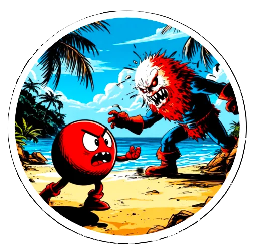 Стикер The red ball