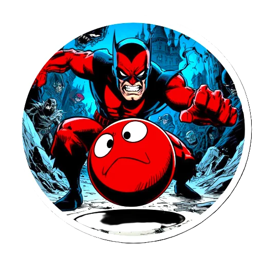 Стикер The red ball