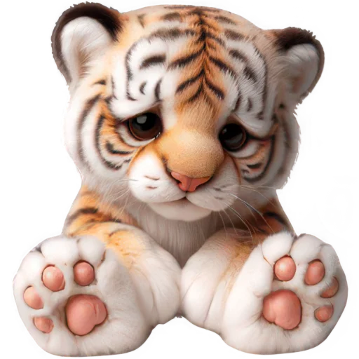 Стикер Милый тигренок