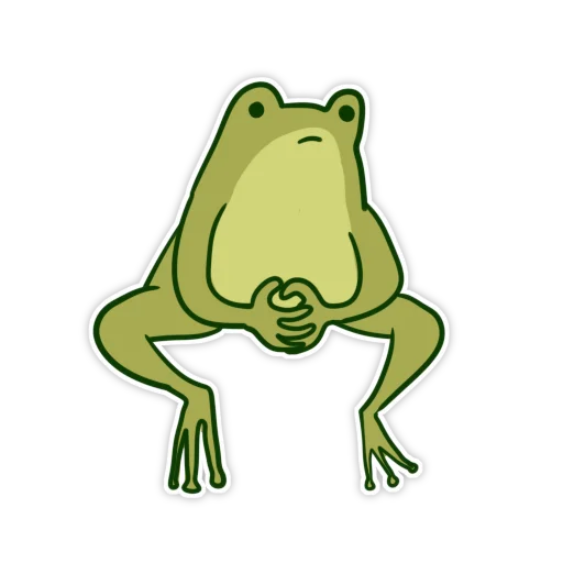Стикер жабенок