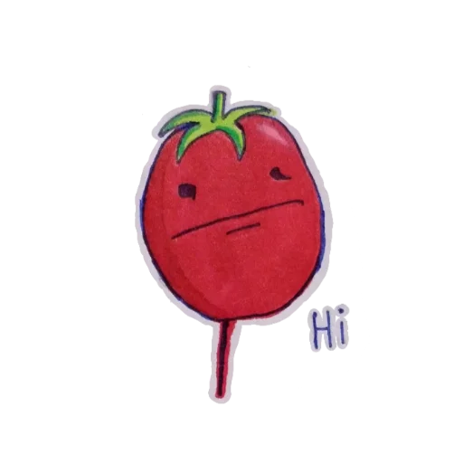 Стикер Мемный помидор