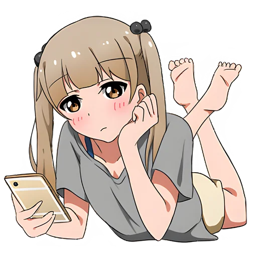 Стикер Томная тян