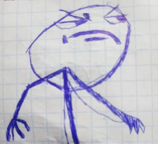 Стикер Trollface