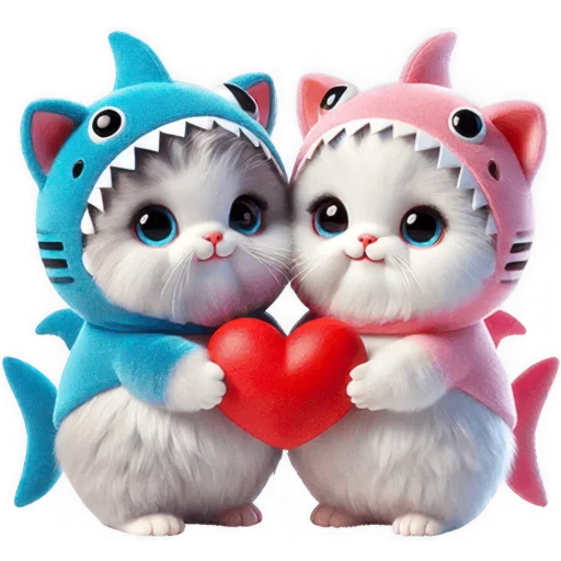 Стикер Парные акулы