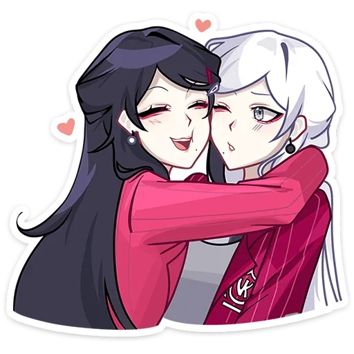 Стикер Близняшки Ви и Кейт Без Текста