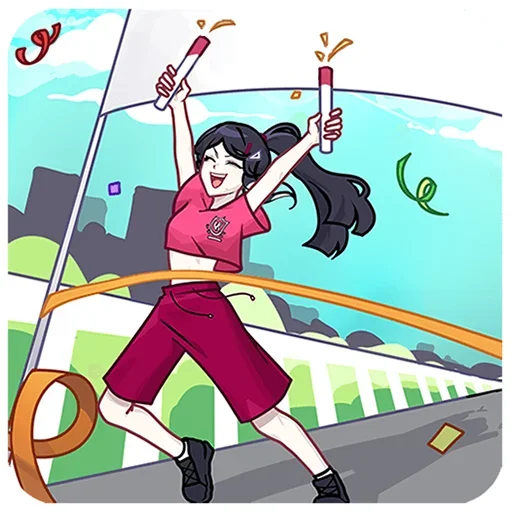 Стикер Близняшки Ви и Кейт Без Текста