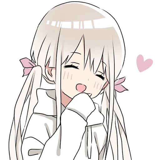 Стикер Тян в толстовке