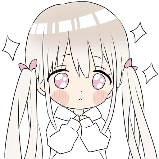 Стикер Тян в толстовке