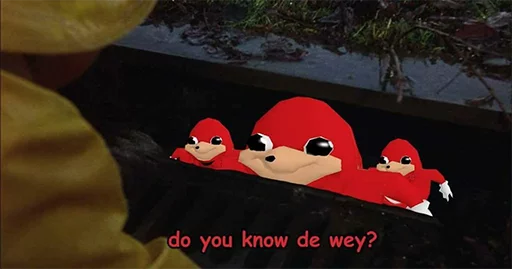 Стикер Ugandan Knuckles