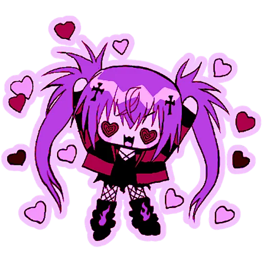 Стикер Ультрамариновая тян 2