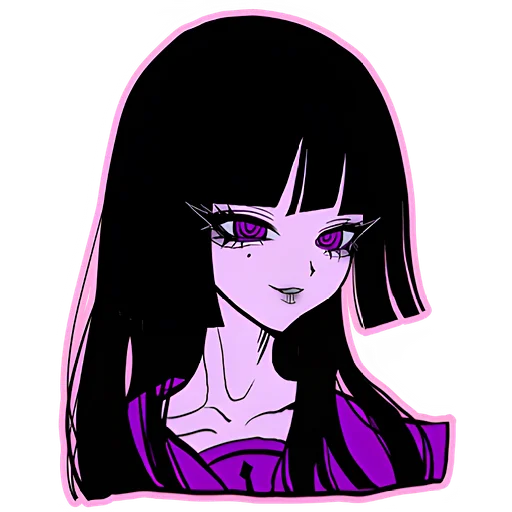 Стикер Ультрамариновая тян