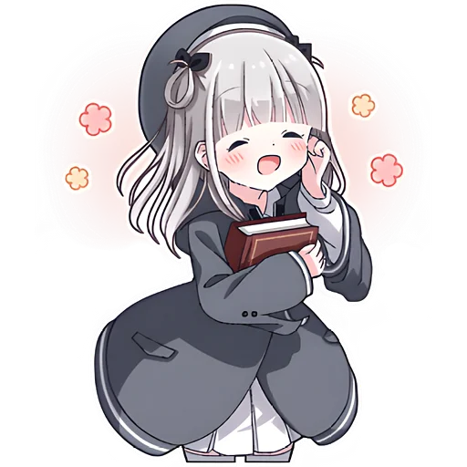 Стикер Умная тян