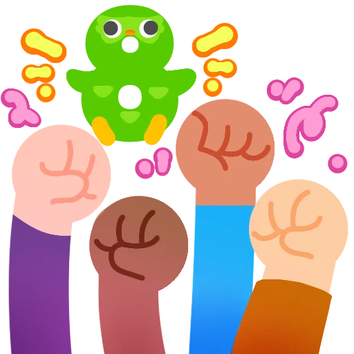 Стикер Duolingo