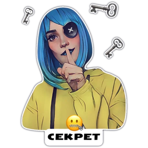 Стикер Coraline
