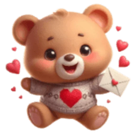 Стикер Valentine Bear