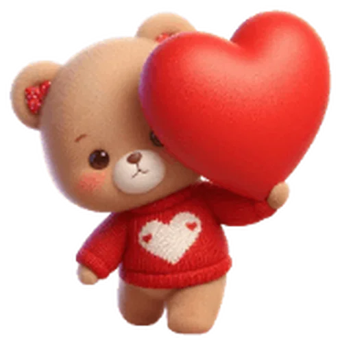 Стикер Valentine Bear