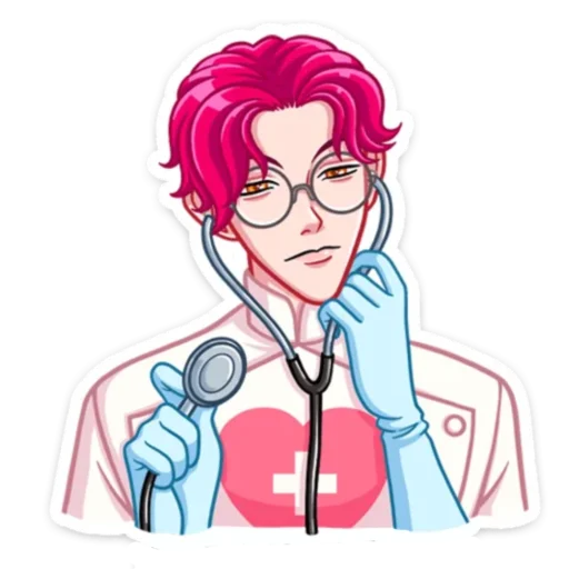 Стикер Доктор Валентайн без надписей