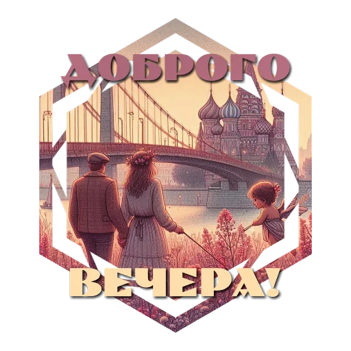 Стикер Вечерние для девочек