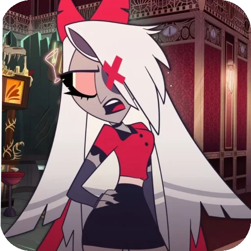 Стикер Вегги/vaggie hazbin hotel