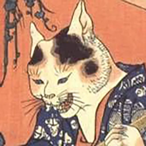 Стикер Котики как искусство