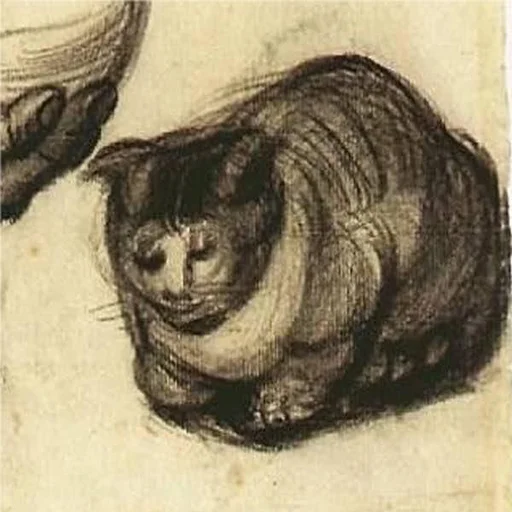 Стикер Котики как искусство