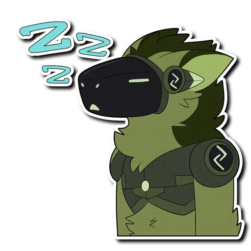 Стикер Viridian Protogen