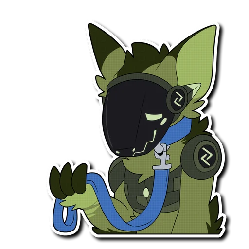 Стикер Viridian Protogen