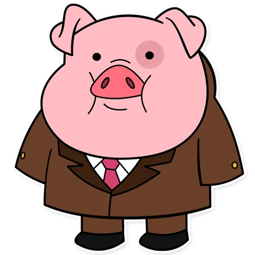 Стикер Waddles Gravity Falls