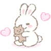 Эмодзи White Bunny Emoji