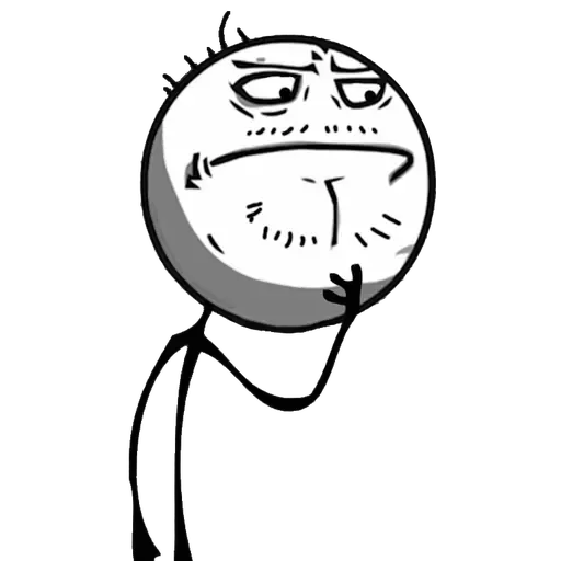 Стикер White Face 1