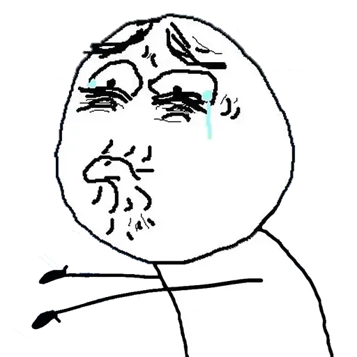 Стикер White Face 1