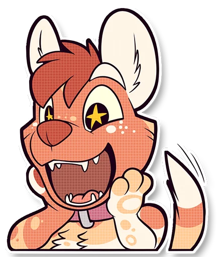 Стикер Cinnamon Wild Dog