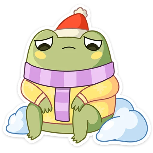 Стикер Зимний Хоппер