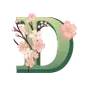 Эмодзи Wolf Forest Spring font