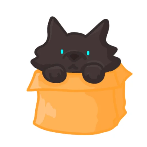 Стикер Забавный вольк