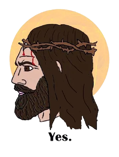Стикер Yes Chad