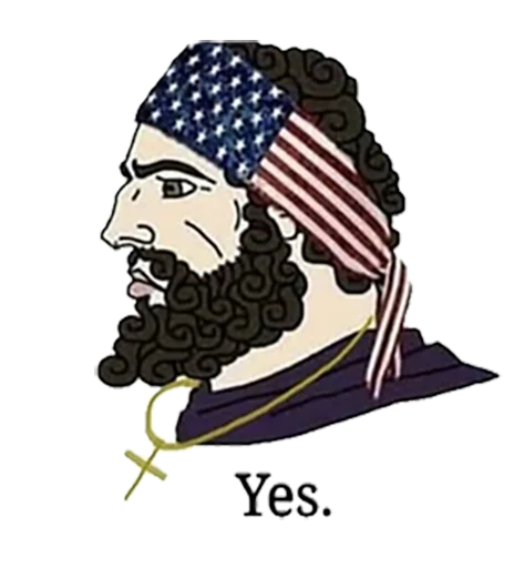 Стикер Yes Chad