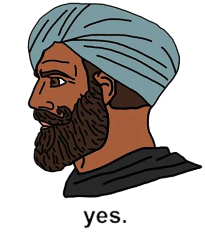Стикер Yes Chad