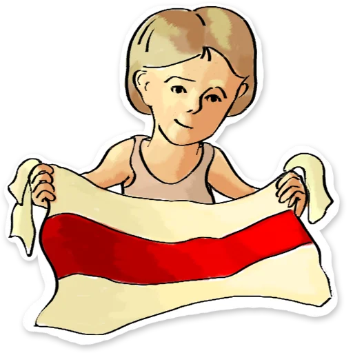 Стикер Жыве Беларусік